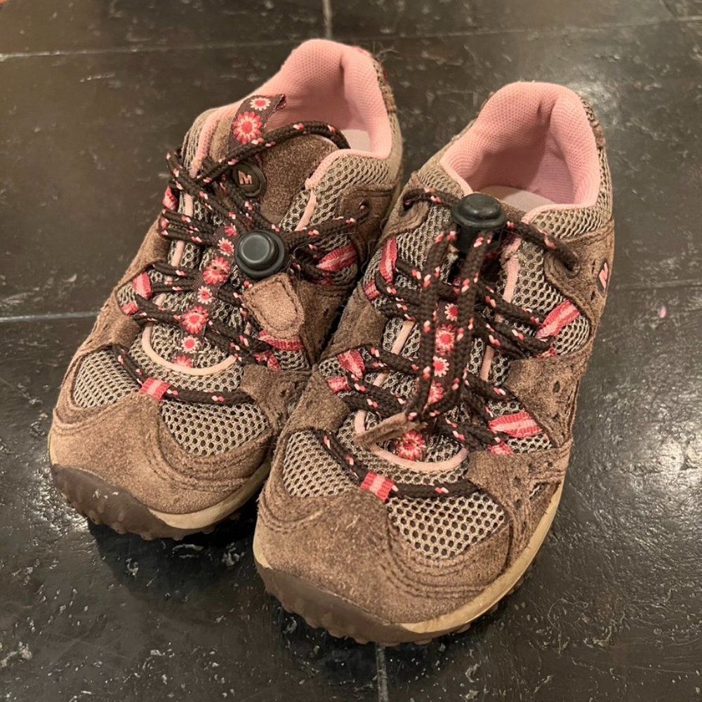 Merrell Cami Pink Sport Toggle Outdoor Hiking Play School Shoes Kids Size 11